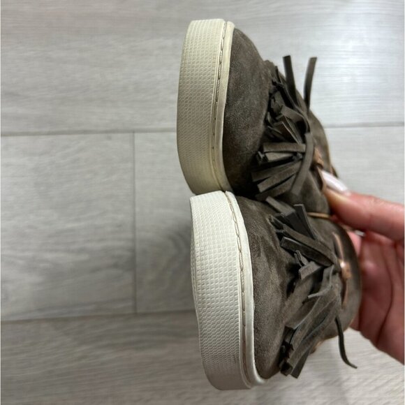 Frye Gemma Tassel Leather Slip On Loafers Shoes - Picture 7 of 9